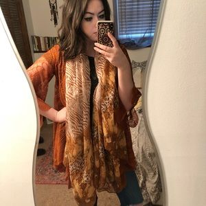Oversized boho patterned scarf